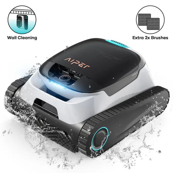 Scuba N1 Cordless Robotic Pool Vacuum - Automatic Pool Vacuum for In-Ground Pools up to 1600 sq. ft. White