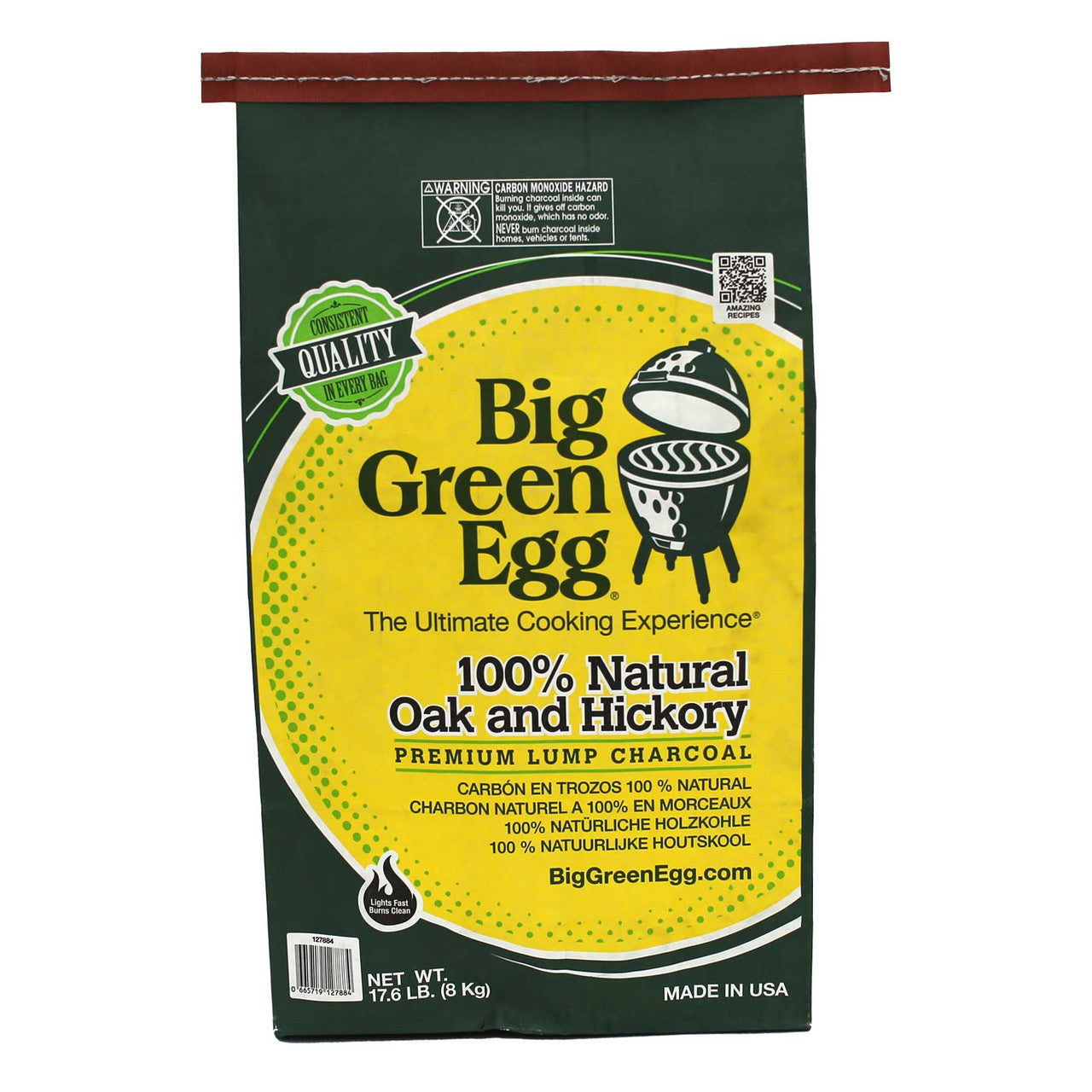 Big Green Egg Natural Oak and Hickory Lump Charcoal