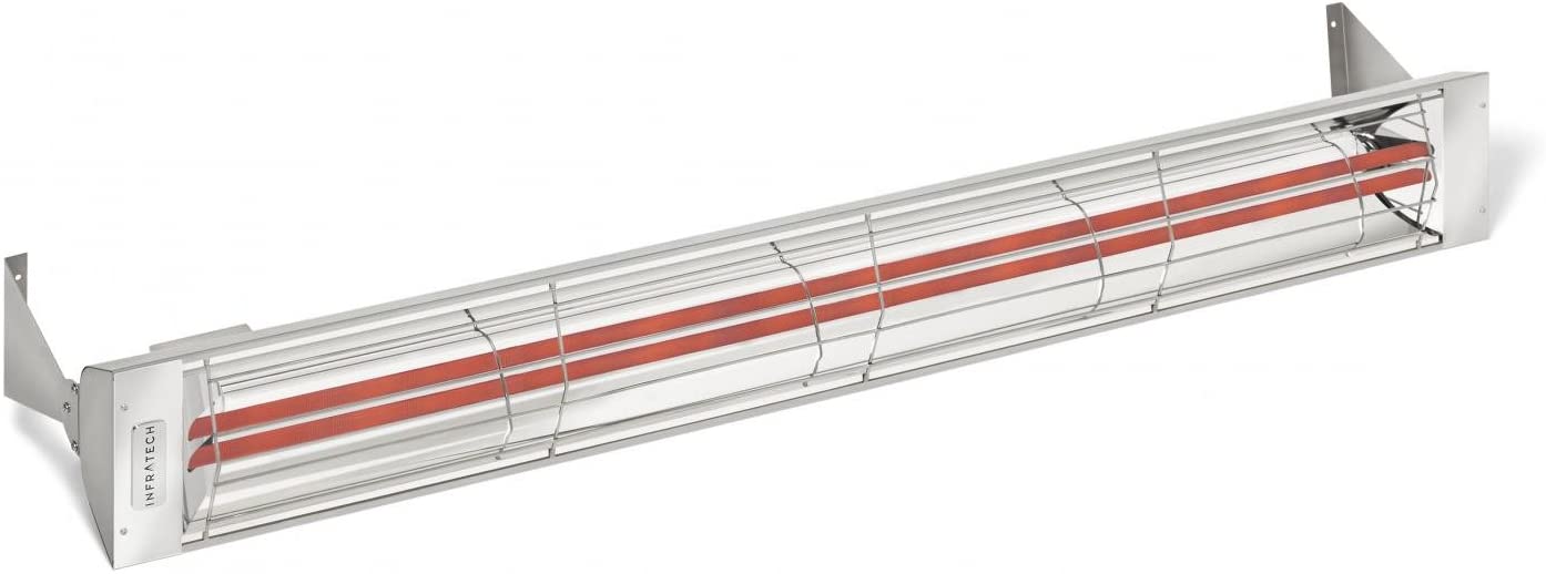 Infratech WD4024SS Dual Element - 4000 Watt Electric Patio Heater, Stainless Steel - Poolstoreconnect
