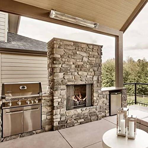 Infratech WD4024SS Dual Element - 4000 Watt Electric Patio Heater, Stainless Steel - Poolstoreconnect
