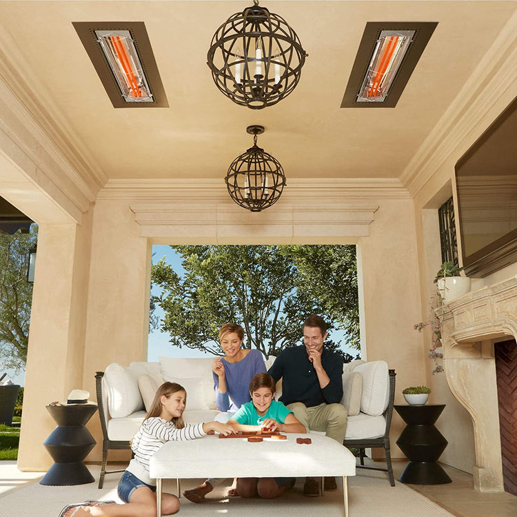 Infratech WD Series 5000 Watt 240V Electric Infrared Quartz Patio Space Heater - Poolstoreconnect