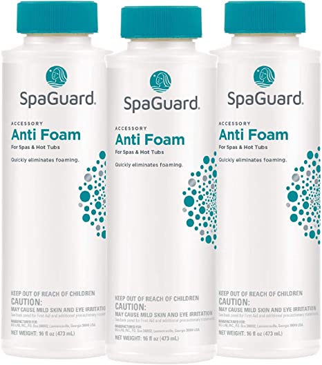 SpaGuard Spa Anti Foam 1 pint (3 PACK) - Poolstoreconnect