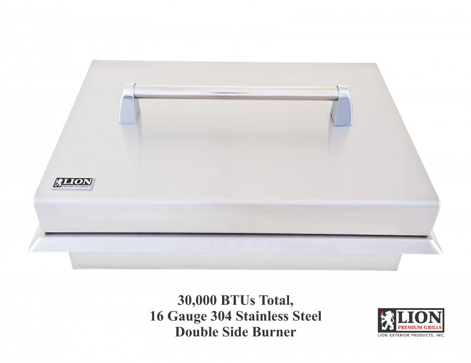Lion Premium Grills Double Side Burner Liquid Propane (L1707) - Poolstoreconnect