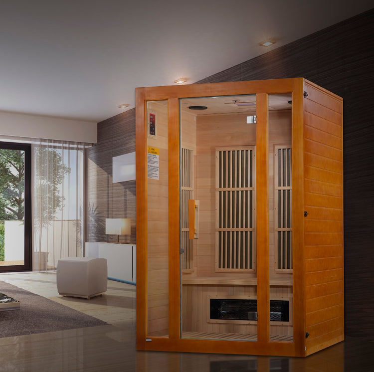 Dynamic Maxxus Hemlock Low EMF FAR IR Saunas MX-J206-02S - Poolstoreconnect