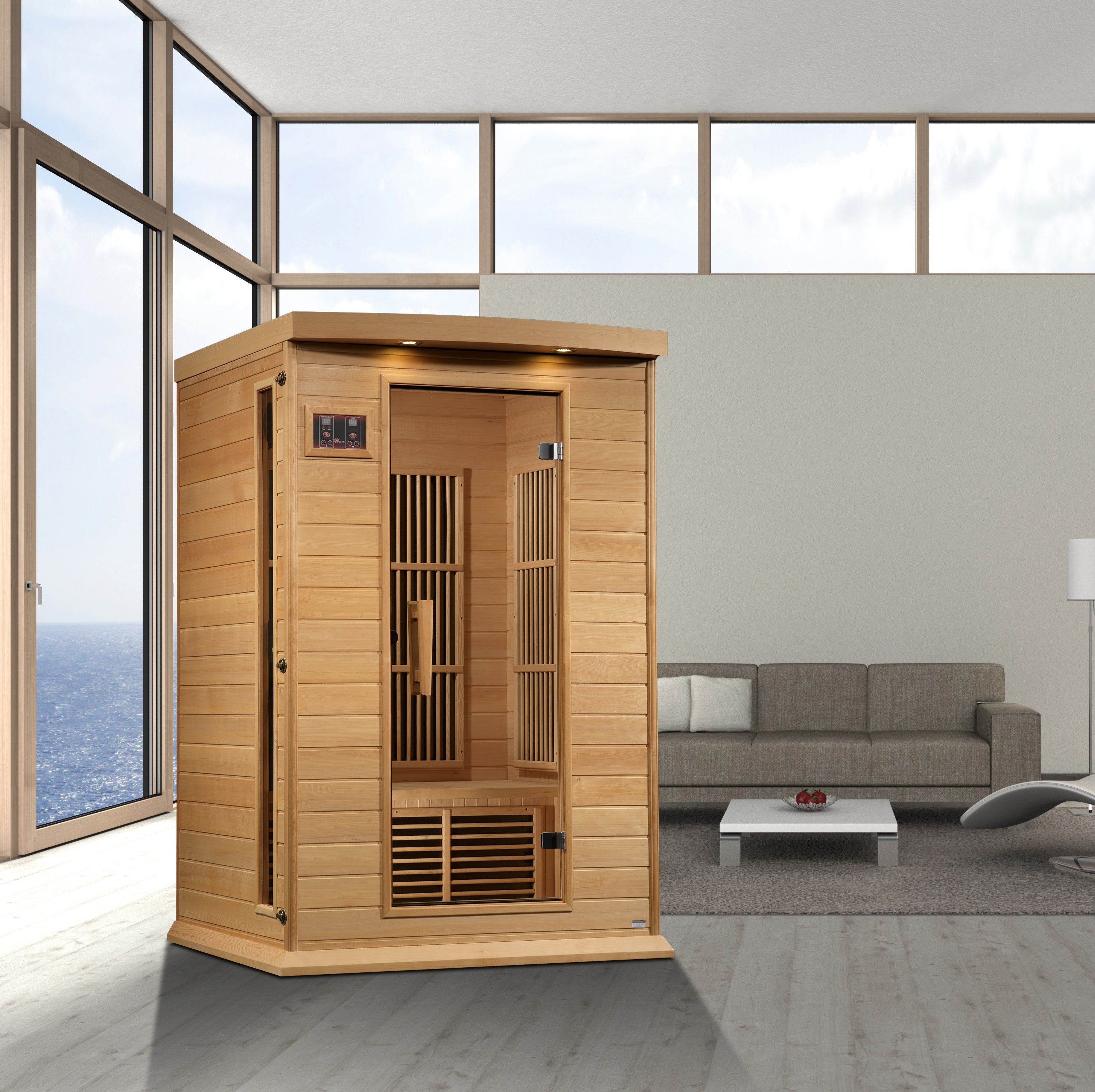 Dynamic Maxxus Hemlock Near Zero EMF FAR IR Saunas MX-K206-01-ZF - Poolstoreconnect