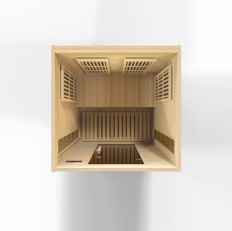 Dynamic Maxxus Hemlock Low EMF FAR IR Saunas MX-K206-01 Hemlock - Poolstoreconnect