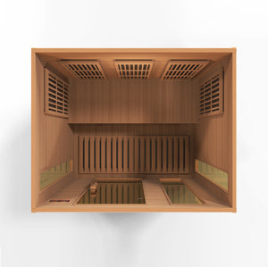 Dynamic Maxxus Red Cedar Low EMF FAR IR Saunas MX-K306-01 CED - Poolstoreconnect