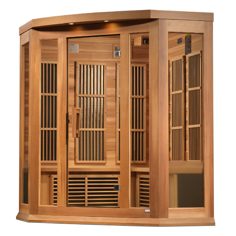 Dynamic Maxxus Red Cedar Near Zero EMF FAR IR Saunas MX-K356-01-ZF CED - Poolstoreconnect
