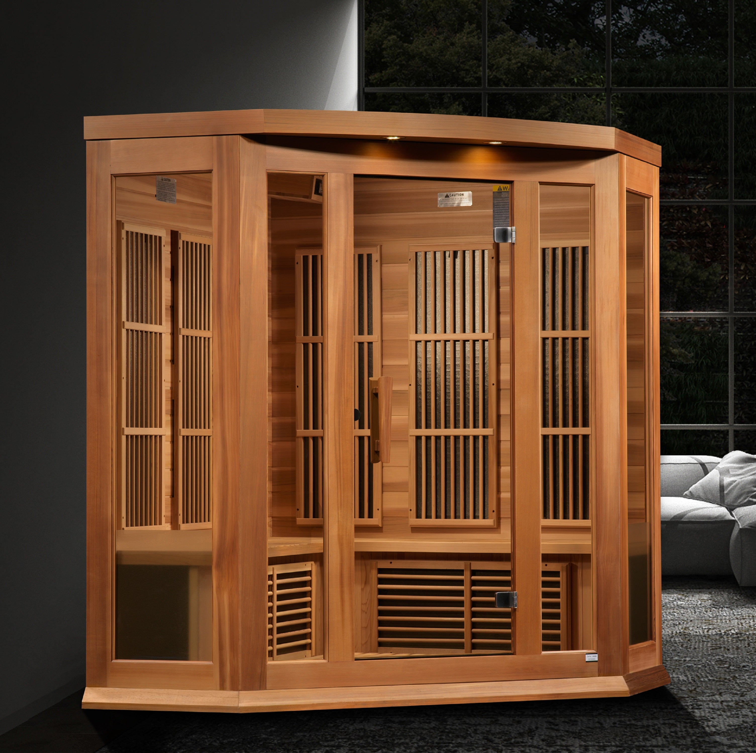 Dynamic Maxxus Red Cedar Near Zero EMF FAR IR Saunas MX-K356-01-ZF CED - Poolstoreconnect