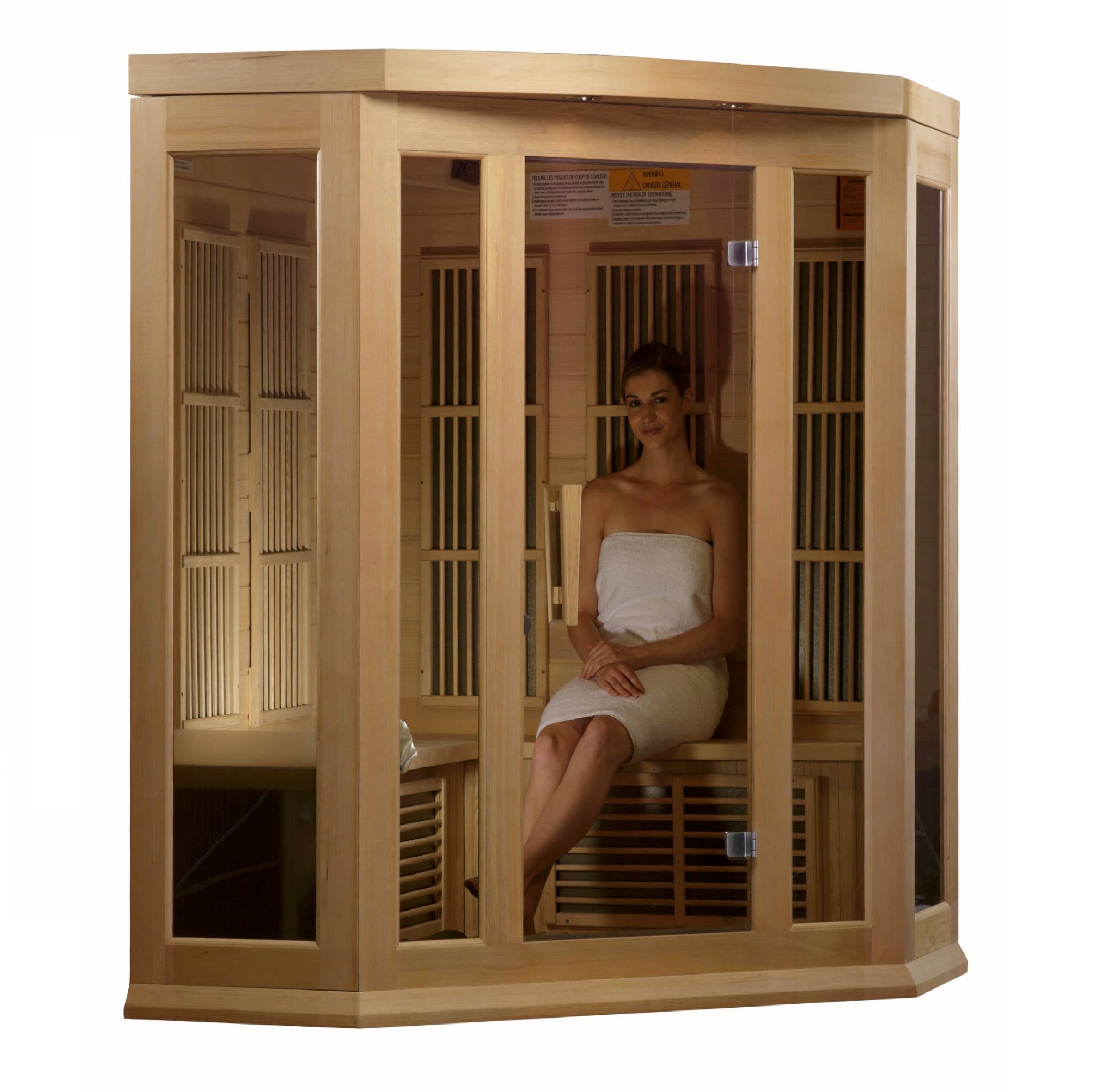 Dynamic Maxxus Hemlock Low EMF FAR IR Saunas MX-K356-01 Hemlock - Poolstoreconnect