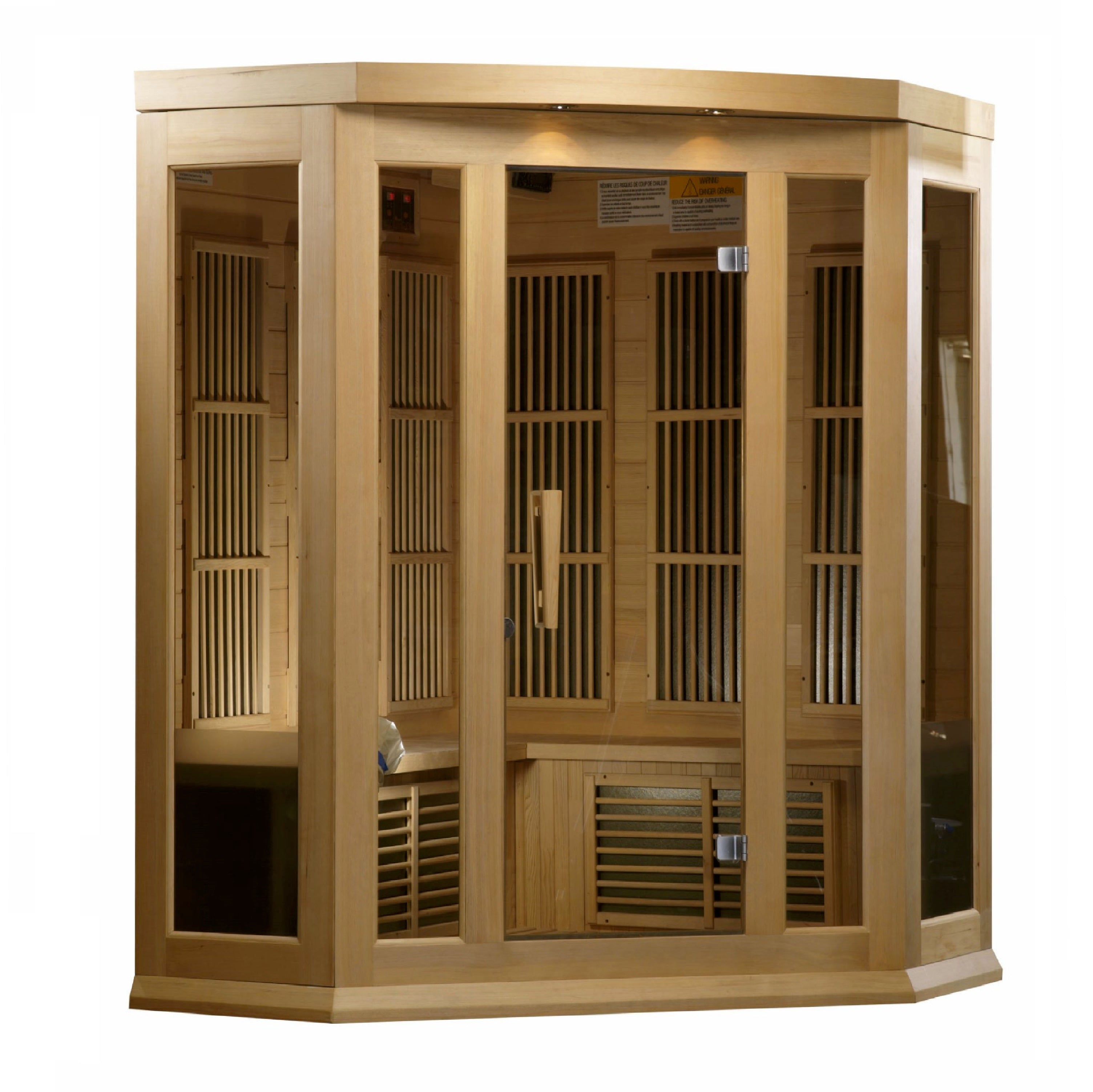 Dynamic Maxxus Hemlock Low EMF FAR IR Saunas MX-K356-01 Hemlock - Poolstoreconnect