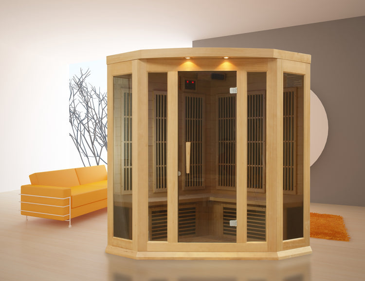 Dynamic Maxxus Hemlock Low EMF FAR IR Saunas MX-K356-01 Hemlock - Poolstoreconnect