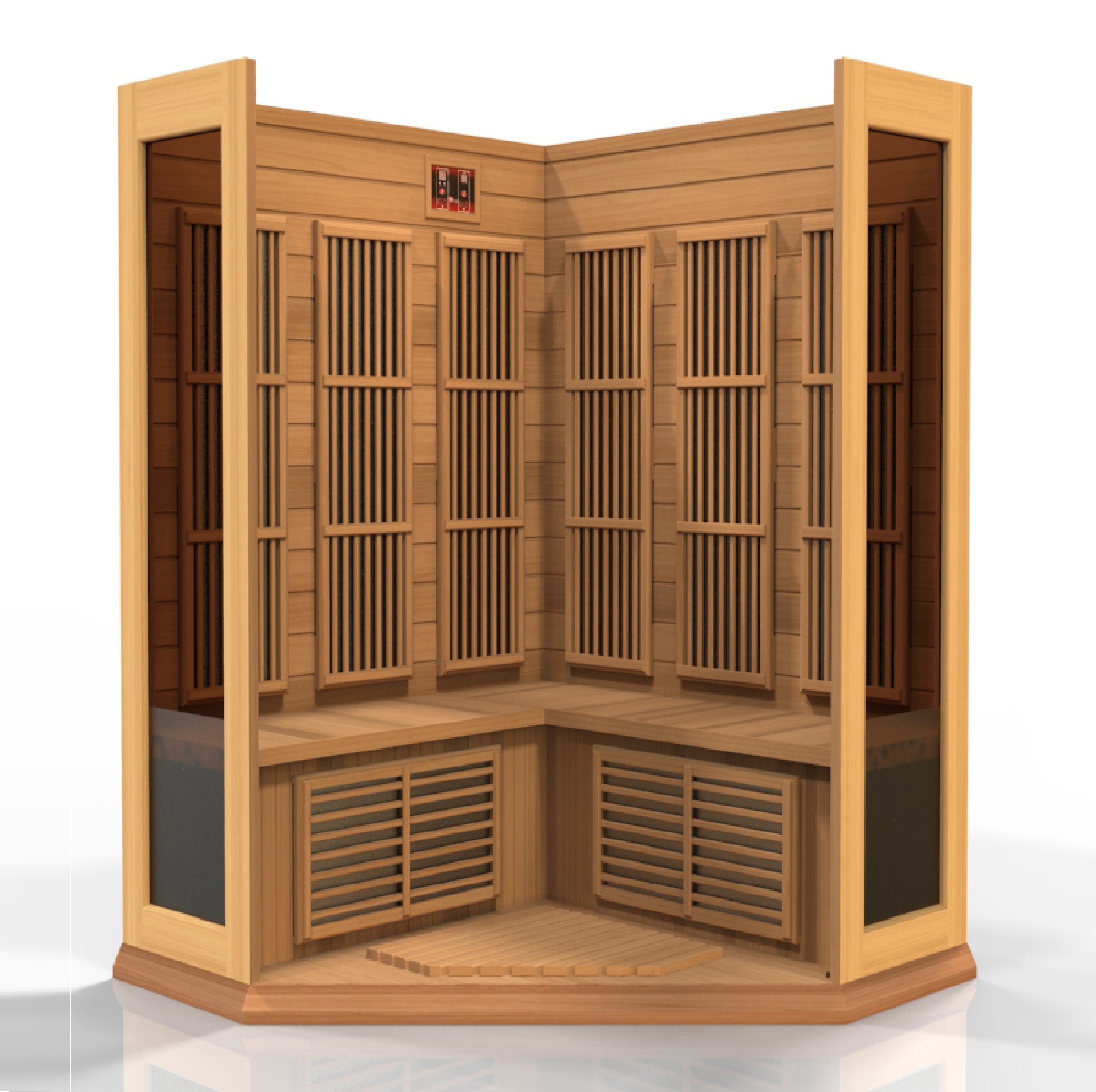 Dynamic Maxxus Red Cedar Low EMF FAR IR Saunas MX-K356-01 CED - Poolstoreconnect