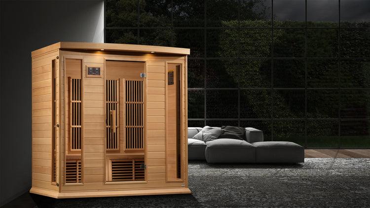 Dynamic Maxxus Hemlock Near Zero EMF FAR IR Saunas MX-K406-01-ZF - Poolstoreconnect