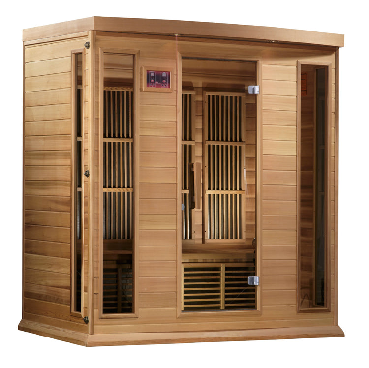 Dynamic Maxxus Red Cedar Low EMF FAR IR Saunas MX-K406-01 CED - Poolstoreconnect