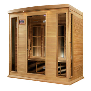Dynamic Maxxus Red Cedar Low EMF FAR IR Saunas MX-K406-01 CED - Poolstoreconnect