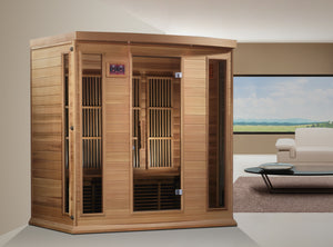 Dynamic Maxxus Red Cedar Low EMF FAR IR Saunas MX-K406-01 CED - Poolstoreconnect