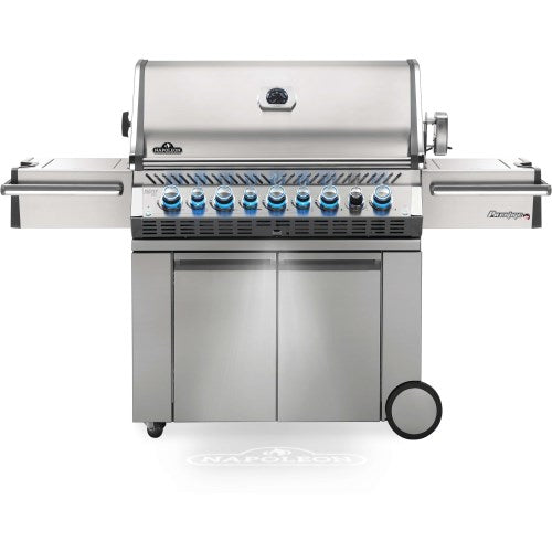 Napoleon Prestige Pro™ 665 Grill w/ Infrared Rear & Side Bruners Stainless Steel - Poolstoreconnect