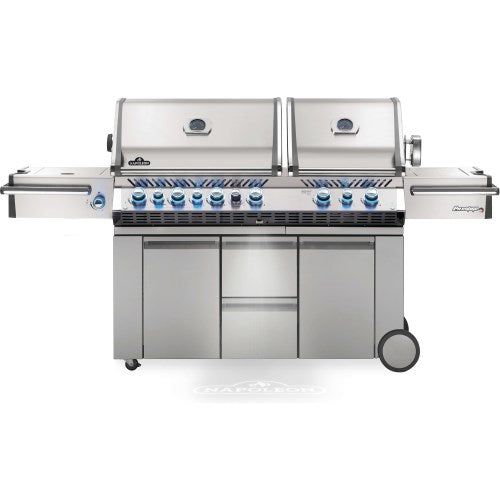 Napoleon Prestige Pro™ 825 Grill w/ Power Side Burner, Infrared Rear/Bottom Burners Stainless Steel - Poolstoreconnect