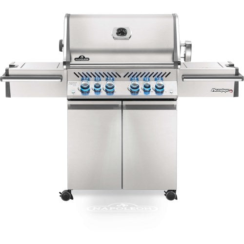 Napoleon Prestige Pro™ 500 Grill w/ Infrared Rear & Side Bruners Stainless Steel - Poolstoreconnect