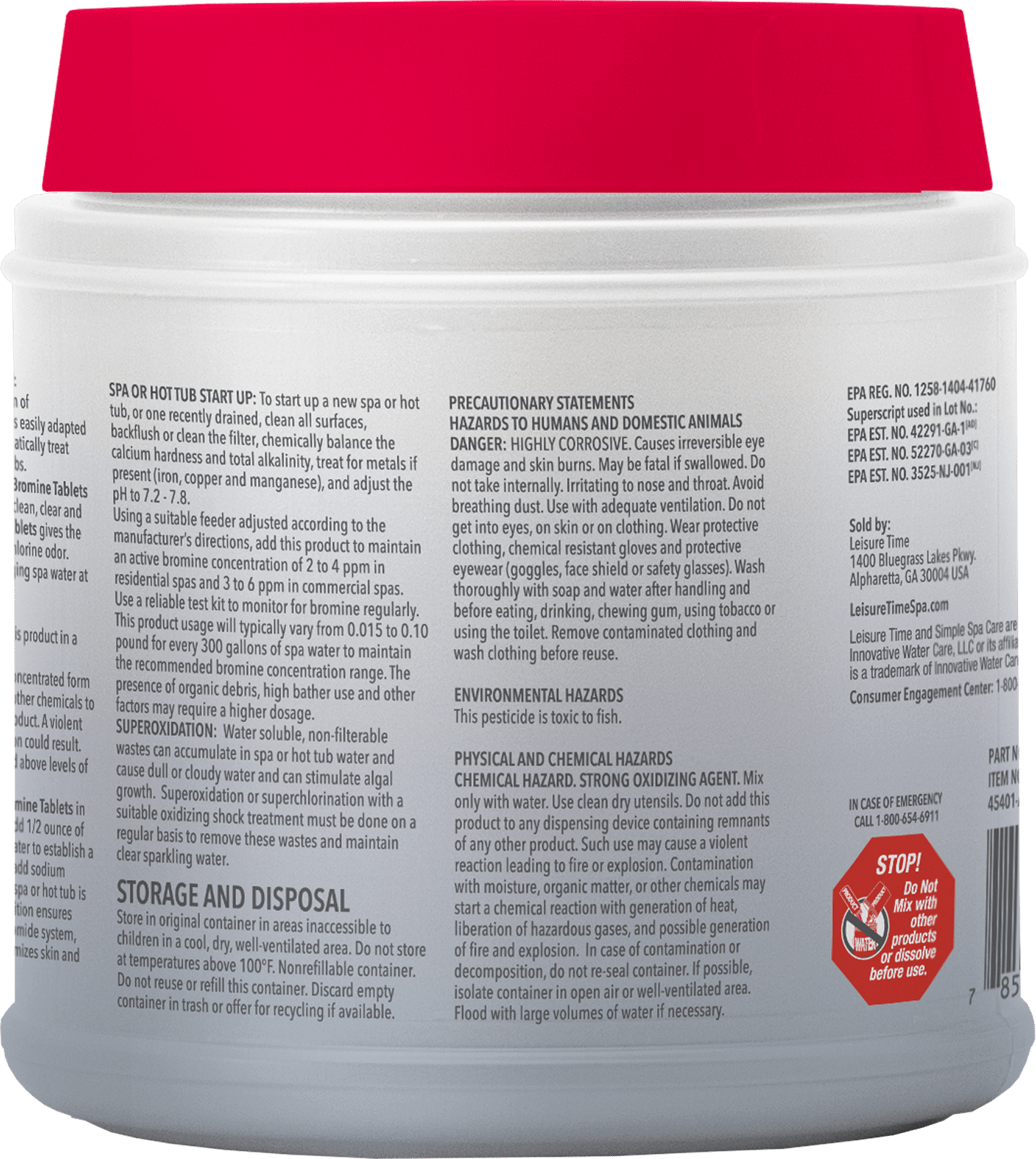 Leisure Time Bromine Tabs 2.2lb - Poolstoreconnect