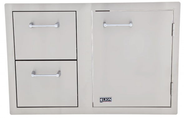 Lion Premium Grills Door and Drawer Combo with Towel Rack (L3320) - Poolstoreconnect